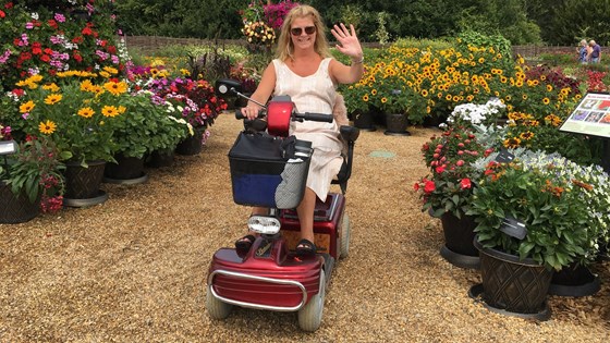 Sonia with us at Hyde Hall,  July 2018