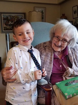 Gwen with her Great Great Nephew Dexter