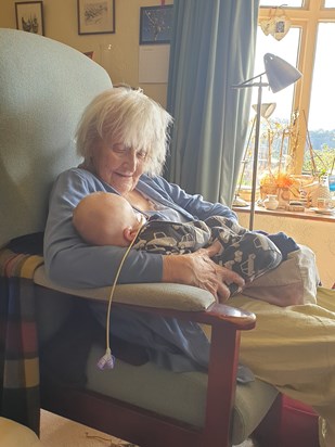 Gwen with her Great Great Nephew Edward