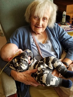 Gwen with her Great Great Nephew Edward