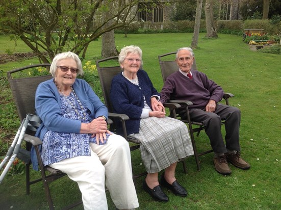 Gwen with June and Norman, April 2017