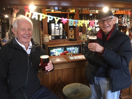 2019 02 28 Twins birthday drink at Bucks Head