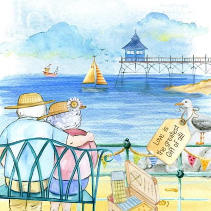  A day at the seaside taking in the sea air ...a picnic by their side. 