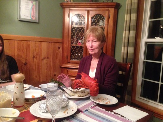 Eating Lobster in Canada 2013. 