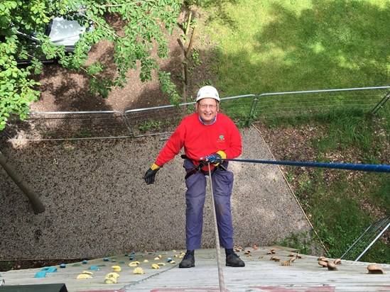 Abseiling at Cox Wood 2018