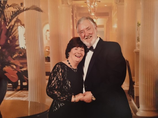 Bob & Judith, formal night one of their many cruises.