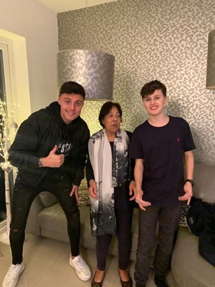 Mums 90th Birthday 31.12.2019 with both her grandsons 