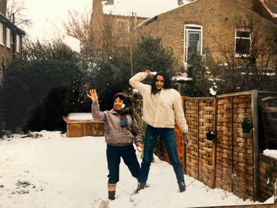 Sally and Smita 1988