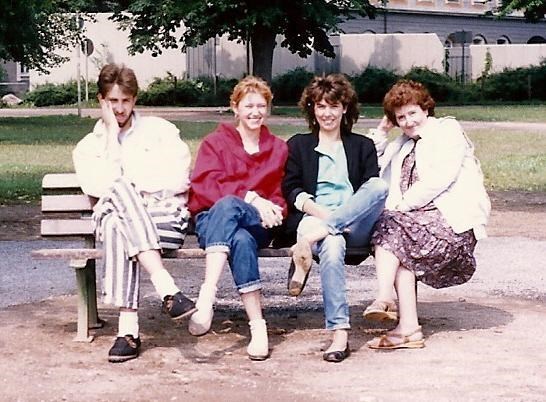 Dirk, Jenny, Jacquie (daughter) and Mum in Bonn. 1986