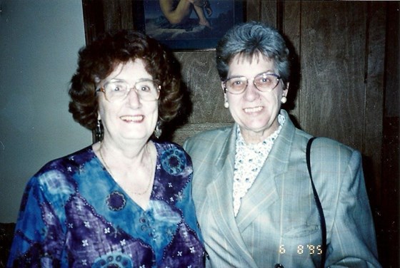 Mum with Dirk’s mum. 1995