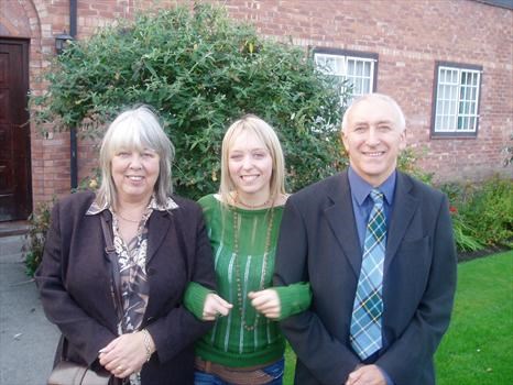 Mum, Laura & Dad at Martin's Graduation