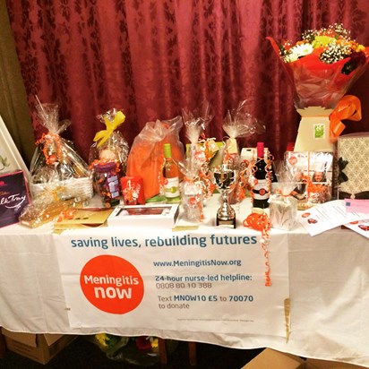 Raffle prizes from the quiz night! We raised a total of £1113!