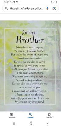 R.I.P dear brother John you will be greatly missed xx