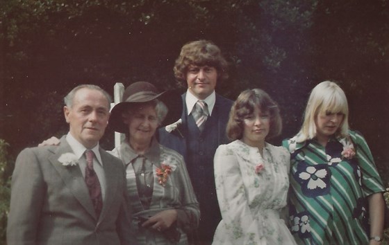 At Alan & Lesley's wedding September 10th 1977