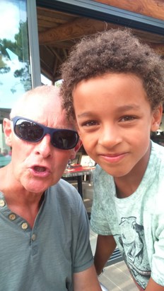 Luca and his Grandad, August 2016.