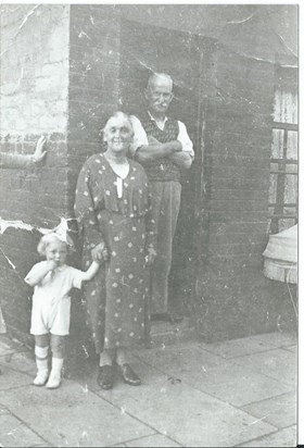 Keith with Nanny and Grandad Watts