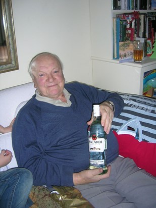 he always loved a bacardi (or a bottle!)