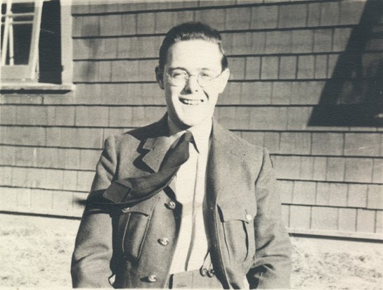 Jim at 34 Service Flying Training School (34 SFTS) outside Medicine Hat, Alberta, Canada, circa 1942