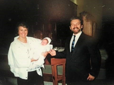 Me and my Godparents Jim & Joyce