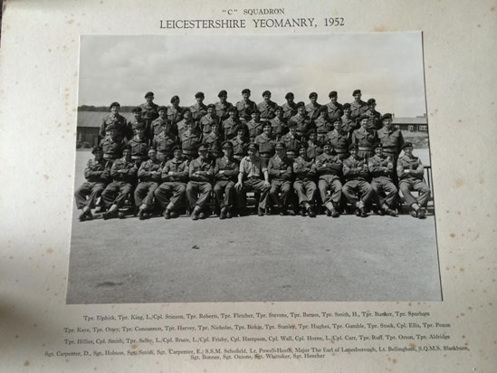leicestershire yeomanry 1952