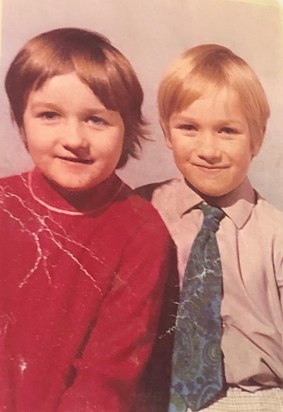 Sean & Gabby - when we were very young! (1969/70ish)