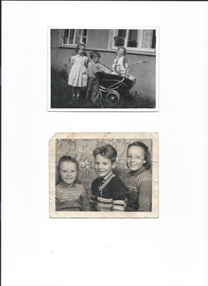 Susan  18/01/1955       In the pram, and On the right with Robert and Margaret