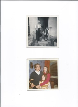 Janet with Grandad Pearson & Elizabeth, Janet with Dad and Elizabeth