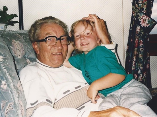 Danielle with her Grandad !!