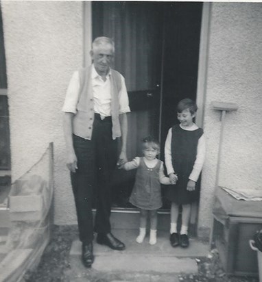 Janet 23/10/1959   With Grandad Pearson & Elizabeth