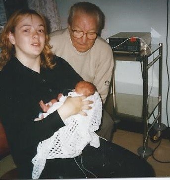  Conor Reid 22/06/1998,  Great Grandchild !! Meeting his Great Grandad for first time !!