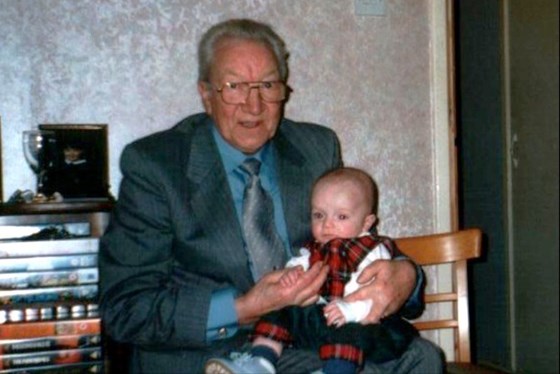 Adam Hunter with Great Grandad 