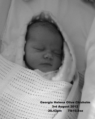 Georgia Helena Olive Chisholm !! 03/08/2012