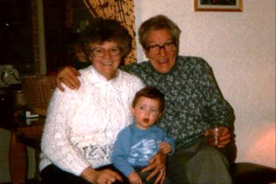 William with his Nana & grandad !!