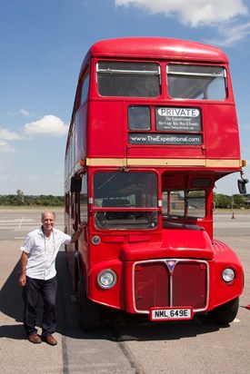 Dad with a Routemaster