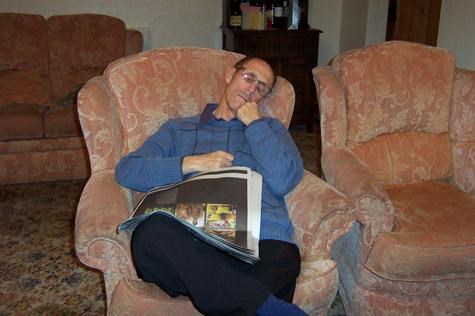 Worn out from making paper aeroplanes at my 60th birthday celebrations!