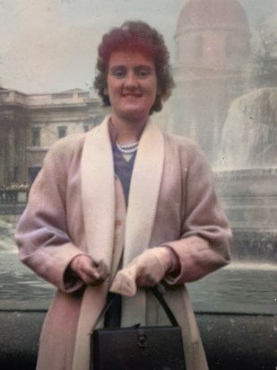 Mum at Trafalgar Square
