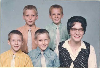 Mom and her Boys.