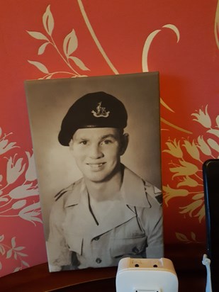 Dad looking handsome in his uniform 💖