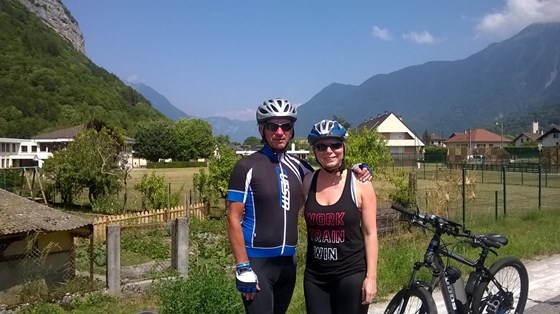 Cycling with my dad in Annecy 2017