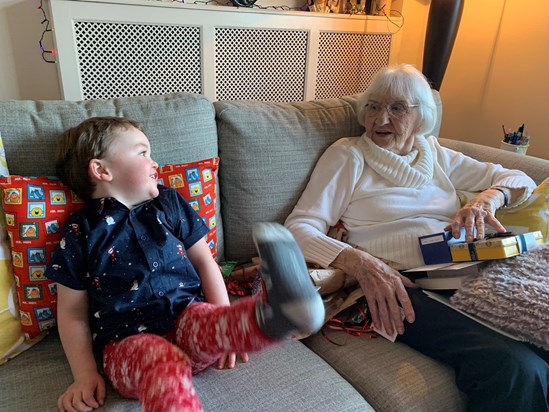 Harrison with Great Gran