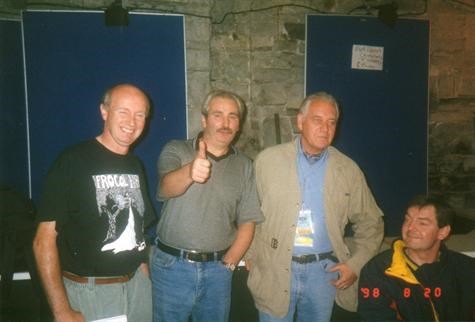 20/8/98 The Point Dublin. Pop O'Prey, Desi, Gary Brooker (Procol Harum) and Dermie Burns.