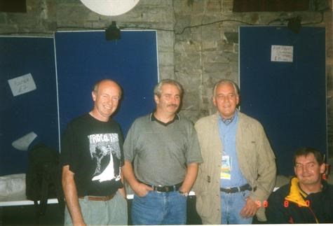 Pop, Desi, Gary Brooker (Procol Harum) and Dermie Burns.