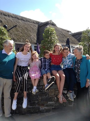 Mum & Dad with their grandchildren