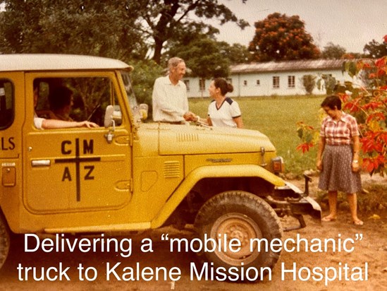Michael sourced funding to buy trucks and hire mechanics as a mobile repair team to support mission hospitals