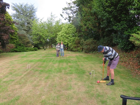Leading the croquet