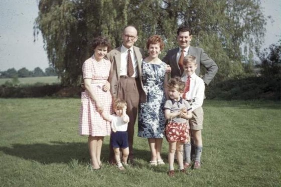 With Dad, Sue, Terry and Simon, Martin and Jonathan.