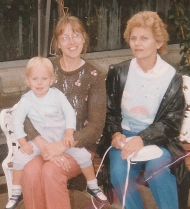 August 1987 in Aberdeen Winter Gardens with William and Linda
