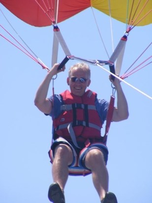 Always adventuring! - parasailing in Croatia