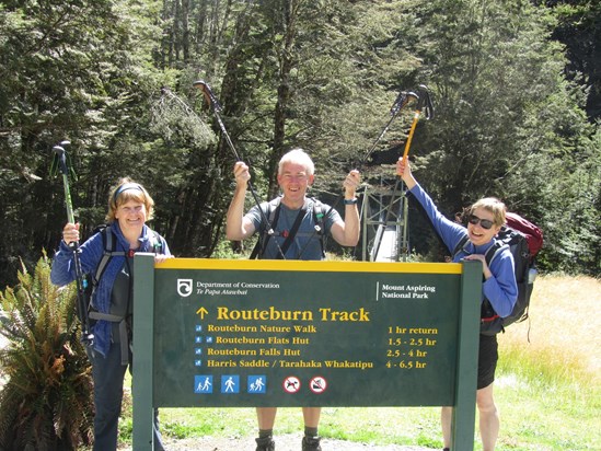 The end of the 3 day Routeburn track hike, a year ago.
