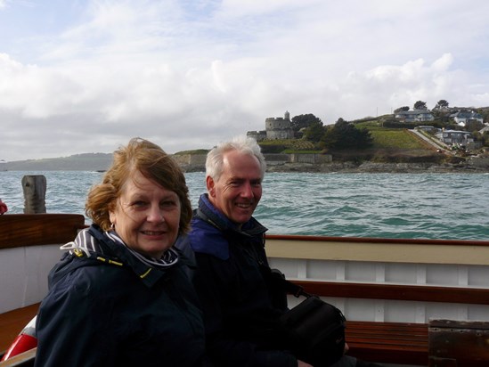 Cruising past St Mawes castle